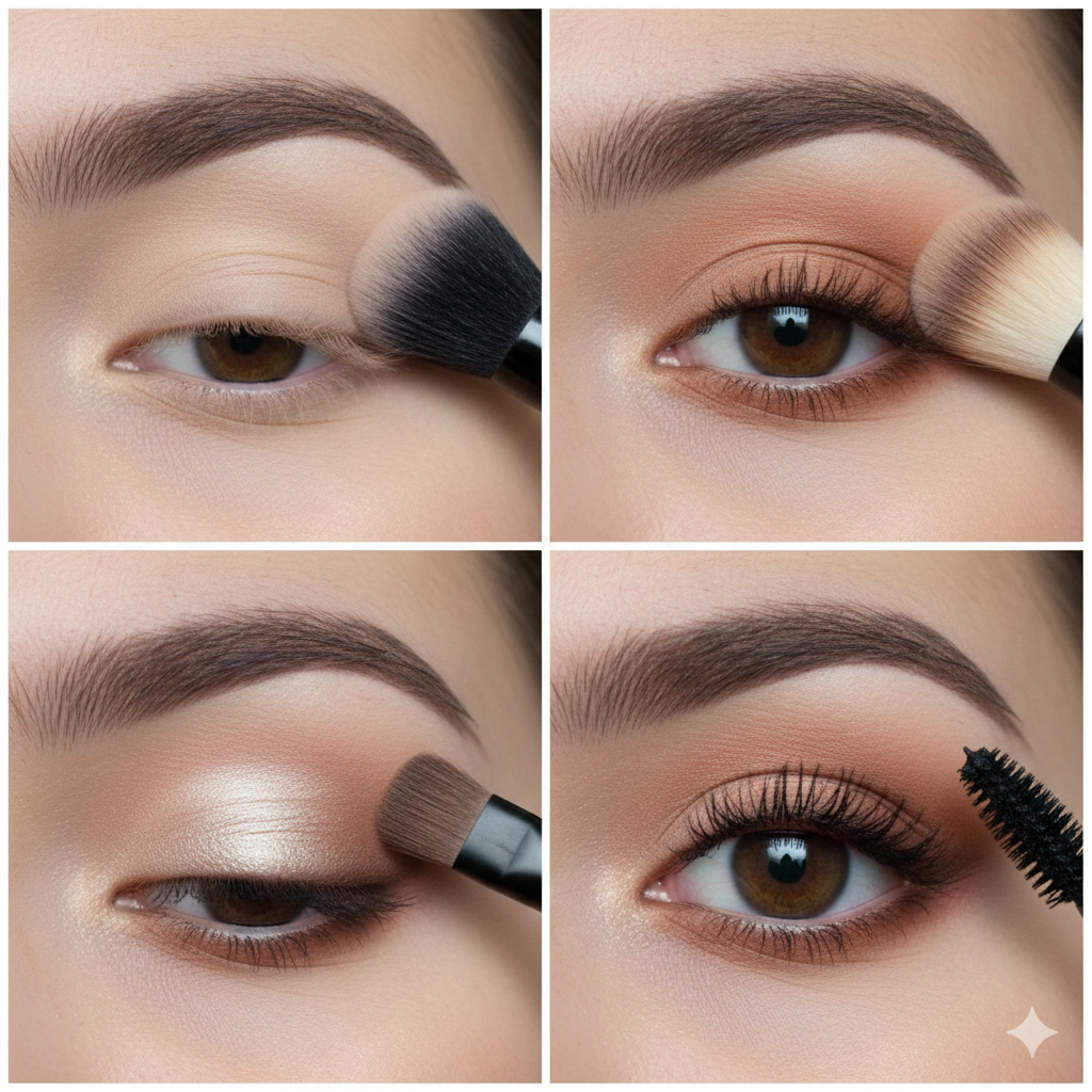 نقش نور و سایه در متعادل‌سازی چشم پف دار